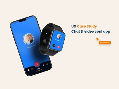 Chat & Video Conference App Product Design appdesign applewatchuidesign communicationapp intuitiveinterface iwatchui mobileappdesign mobileui moderndesign simpleinterface smartwatchapp smartwatchui uidesign uiuxdesign userexperience videocallapp videocallui
