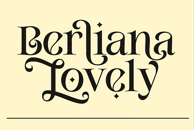 Berliana Lovely Font calligraphy display display font font font family fonts fonts collection hand lettering lettering logo sans serif sans serif font sans serif typeface script serif serif font type typedesign typeface typography