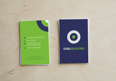 Doelbeleggen businesscard branding businesscard logo print