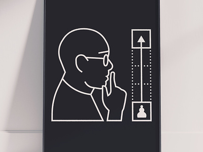 Ambition ambition black and white chess dark goal illustration lineart motivation outline person purpose stroke thinker