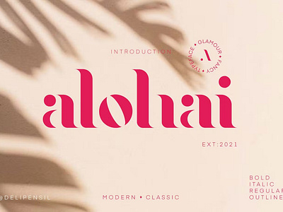 Alohai Font calligraphy display display font font font family fonts fonts collection free fonts hand lettering lettering sans serif sans serif font sans serif typeface script serif serif font type typedesign typeface typography