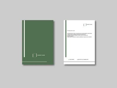 Letterhead branding design flat graphic design vector