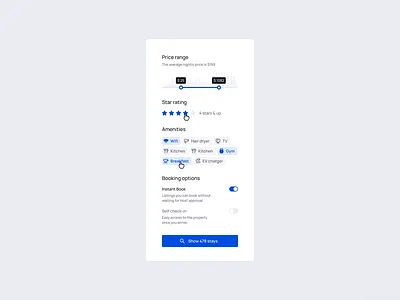 Filter component design ui ux