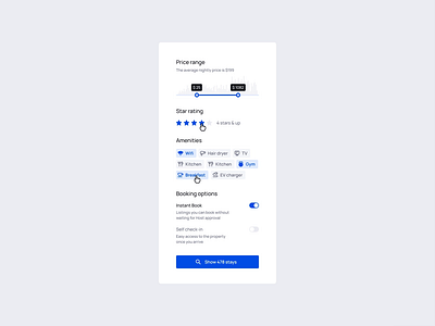 Filter component design ui ux