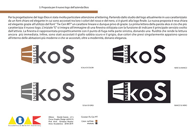 LOGO - Design Process branding business logo design ekos graphic design idea progetto illustration infissi logo typography vector