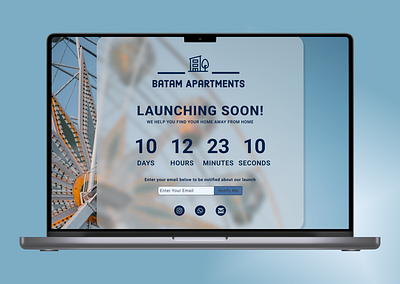 Coming Soon Landing Page for Batam Apartments coming soon landing page web design website