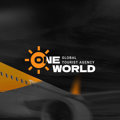 One world brand branding design graphic design identity illustration logo logo design logotype tourist agency travel logo vector