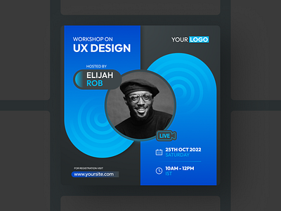 UX Design Workshop - Social Media Post Design Template - Figma branding design figma india media post social tamil template
