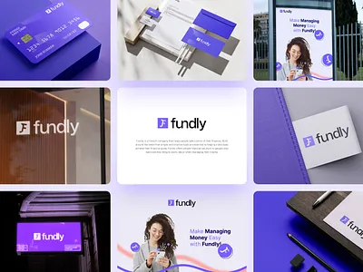 Fundly - Fintech Brand Identity Design accounting app logo banking logo brand identity branding business crypto design finance fintech fintech logo fund logo fundraising identity invest logo logodesign minimal pay payment