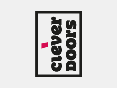 Clever doors logo branding graphic design logo