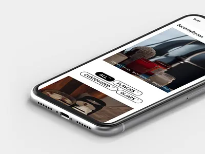 Candle shop animation app booking branding illustration