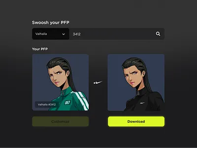 SWOOSH generator - UI app branding concept design gradient graphic design illustration logo ui vector
