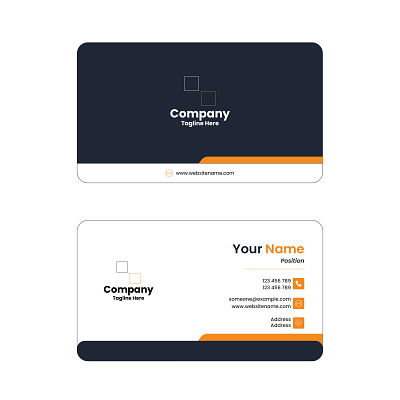 Premium Rounded Corner Business Card Design branding business card business card design business design corporate design design digital business card graphic design identity card illustrator design modern business card photoshop design post card premium business card rounded business card