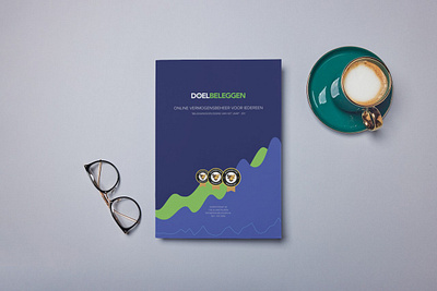 Doelbeleggen brochure branding illustration logo print vector