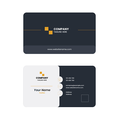 Rounded Corner Premium Business Card Design branding business card business card design business design card corporate design design digital business card graphic design identity card illustrator design luxury business card modern business card photoshop design post card premium business card rounded business card