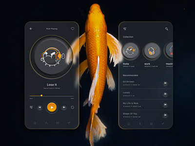 Modern Mobile UI Design 3d figma figma ui fish mobile ui fish music ui fish ui graphic design mobile app mobile ui modern mobile ui music app music ui ui ui ux uiux user interface design ux deaign uxdesign