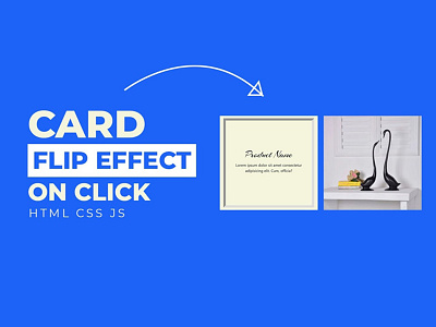 On Click 3D Flip Card Animation card flip animation css css3 divinectorweb frontend html html5 javascript webdesign