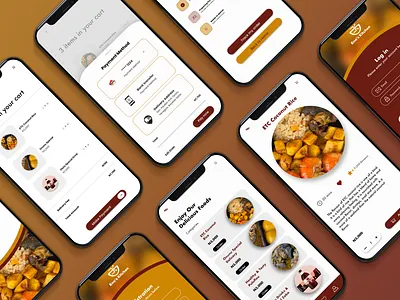 Ena's Kitchen App brand profile branding creative design figma graphic design illustration landing page logo mobile app photoshop ui ux vector