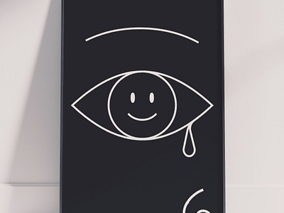 Facade emoji icon illustration outline pictogram pretend sadness symbol