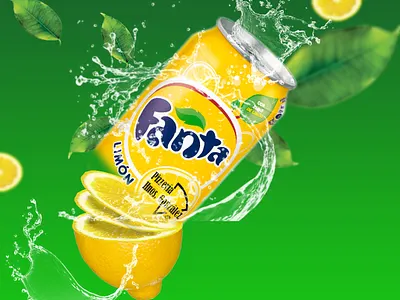 Fanta juice advertisement design graphic design