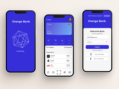 Banking Mobile App app design banking app branding design logo mobile app ui ux web design