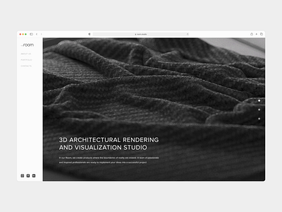 Website for 3D architectural studio 3d animation architecture graphic design minimal motion graphics real estate render studio ui ux vr web design website