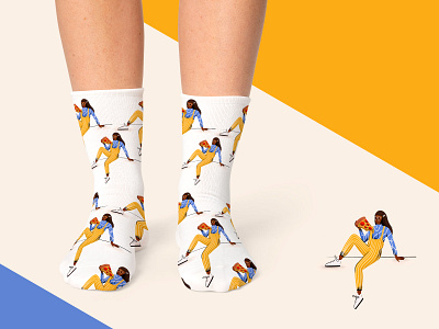 Pizza socks. clean design digital art digitalillustration illustration minimalism pizza socks