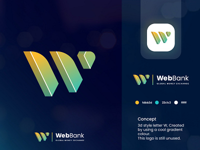 WebBank - 3d logo 3d 3d w branding design graphic design illustration logo logo design modern logo vector w logo w logo idea