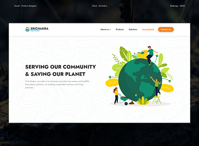 Srichakra - REDESIGN branding case study design system eco friendly figma planet plants plastic recycle srichakra sustainability ui design ux design web design