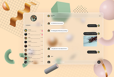 Chat Ramp 3d animation app design chat conversation conversation app conversation dashboard dashboard design desktop app glass morphism illustration motion graphics ui ux