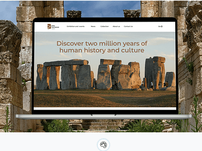 Web UI Design for Stone Chronicle Museum design easy to use graphic design home page design layout museum research simple simple web design stone chronicle stones ui uiux uiux designer user friendly interface user interface ux web design web ui