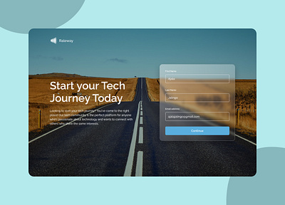 Raleway Tech Community Sign up Website Design