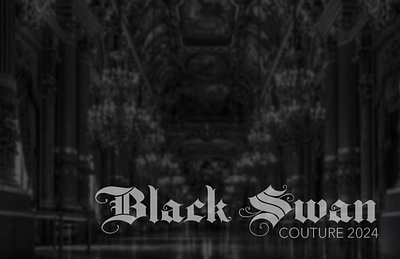 Black Swan - Luxury Couture 2024 couture fashion fashion design graphic design logo luxury textile textile design