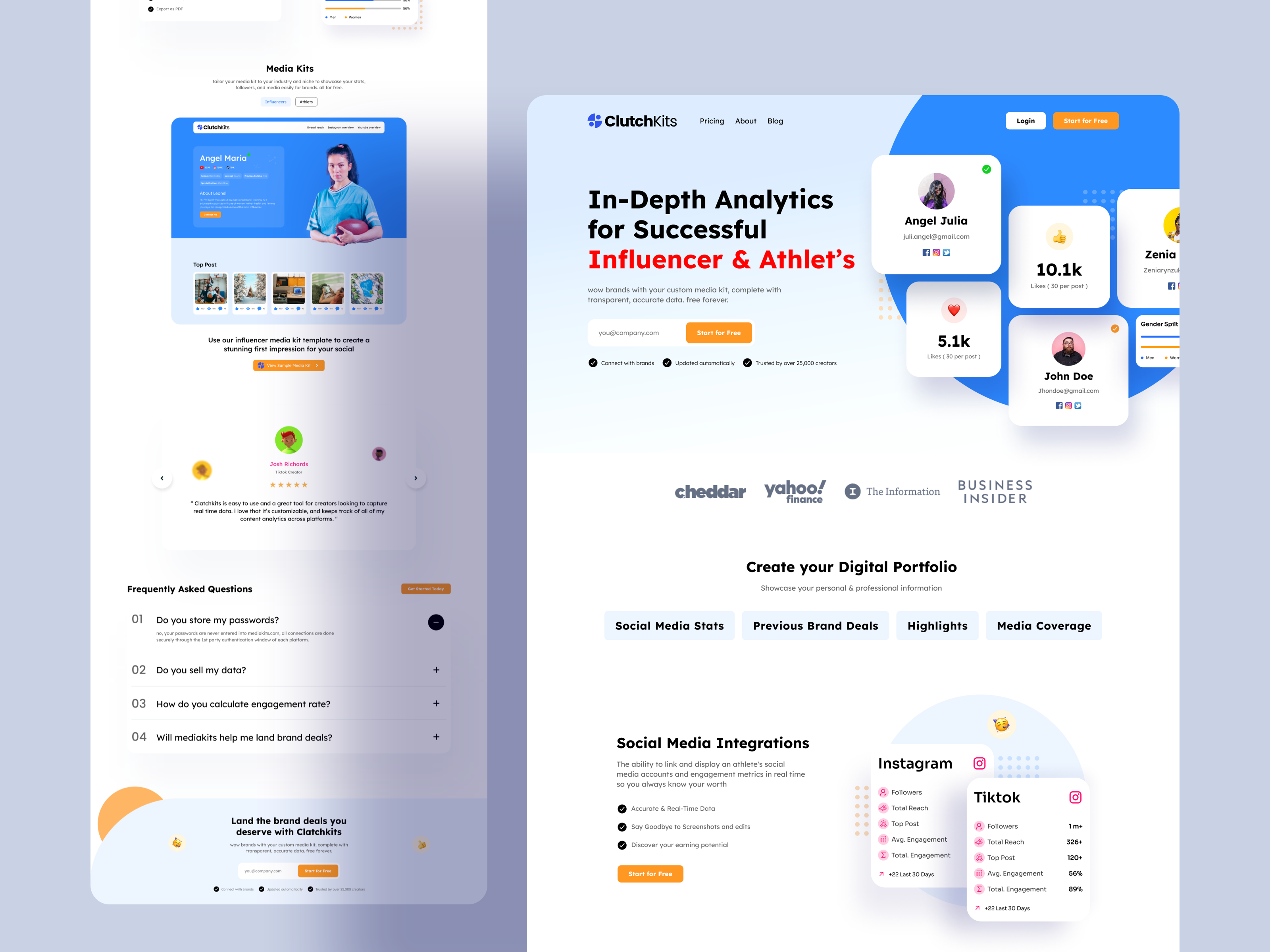 Example of Creative Landing Page