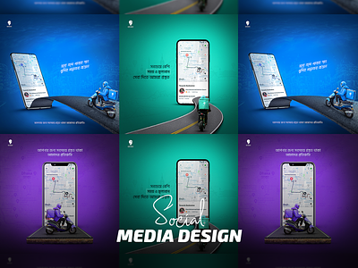 Online Delivery Social Media Banner & Post Design
