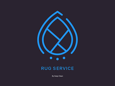 Rug Service logo branddesign branding cleaning design drop illustration logo minimal modern symbol vector