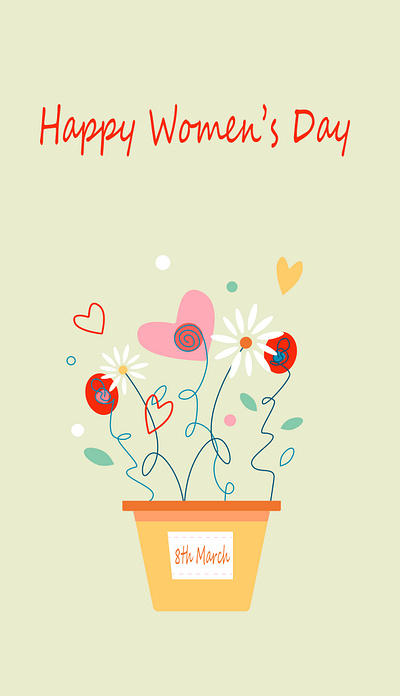 8 march flowers animation 2d 8 march 8march animation card design flowers giftcard graphic design hearts illustration motion design motion graphics spring woman womens day womensday