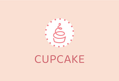 Логотип кондитерской CUPCAKE #day18 branding design graphic design logo vector капкейк кондитерская фирменный стиль челлендж