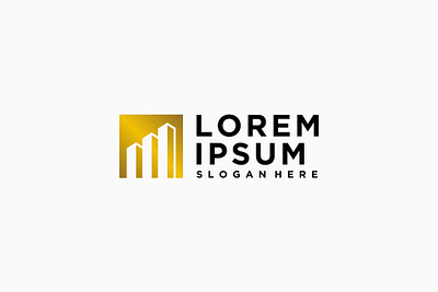 Capital Building Business Stock Market Logo branding building business capital chart design gold graph graphic design growth illustration investment logo logo design luxury market real estate stock success vector