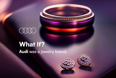 What if Audi was a jewelry brand? branding design graphic design logo