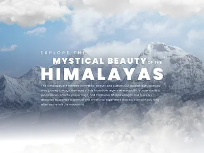 Himalayan Trekking Website..! branding design himalaya interface trekking ui visual design