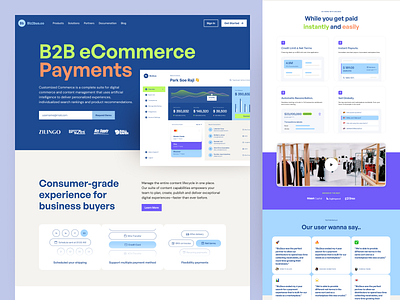 B2B Dashboard - Landing Page analytics b2b b2c bona branding business cryptocurrency d2c dashboard digital ecommerce fintech interface landing page landingfolio motion graphics ozi payments saas thohari