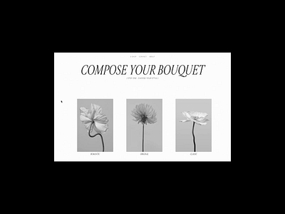 THE FLOWER CLUB — HOVER EFFECT animation design digital design ui ux web design