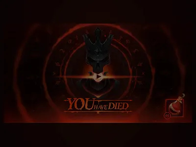 You Have Died! illustration motion graphics ui