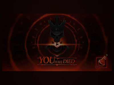 You Have Died! illustration motion graphics ui