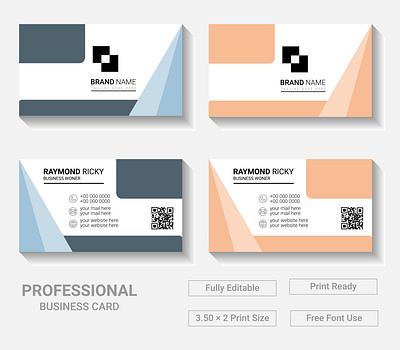 Modern Business Card Template Design print