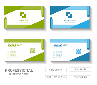 Modern Business Card Template Design print