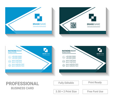 Modern Business Card Template Design print