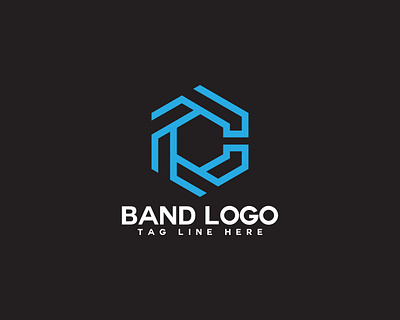 Latter C digital logo bold typographic logos