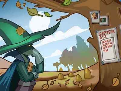 Alchemic World - Promo Art Banner 2d alchemy art banner blockchain calendar character crypto design gambling game gaming graphic design illustration nft p2e promo art september